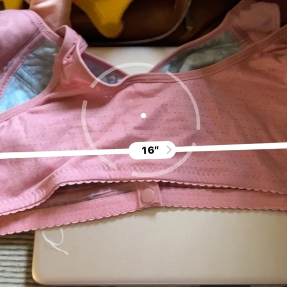 Pink Lace Trim Bra - Picture 6 of 6